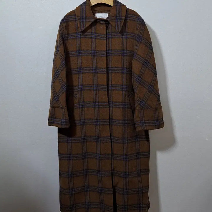 [BUNJANG] So Wool Women's Wool 100% Oversized Check Coat / so wool 쏘울 여성 울100프로 오버핏 체크 코트 S (패848)