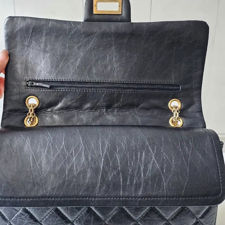 [BUNJANG] Chanel 2.55 Flap Bag / 샤넬 빈티지 2.55 플랩백 금장 구)라지