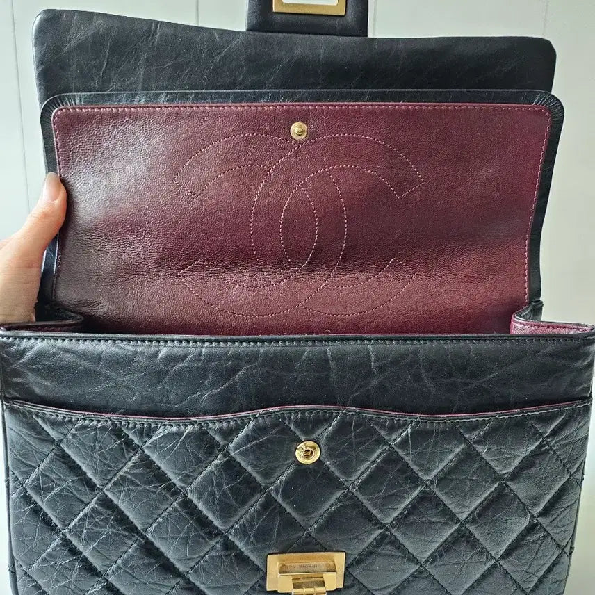 [BUNJANG] Chanel 2.55 Flap Bag / 샤넬 빈티지 2.55 플랩백 금장 구)라지