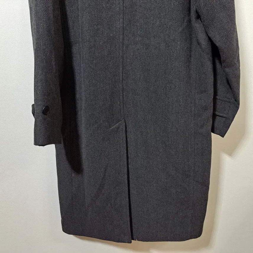 [BUNJANG] Uniqlo Men's Herringbone Balmacaan Coat M / 유니클로 남성 헤링본 발마칸 코트 M (패871)
