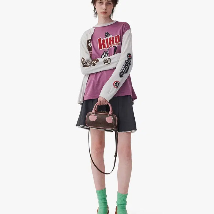 [SOLD OUT] 파인드 카푸어_하트 블록백 22 크링클드 (브라운 핑크)