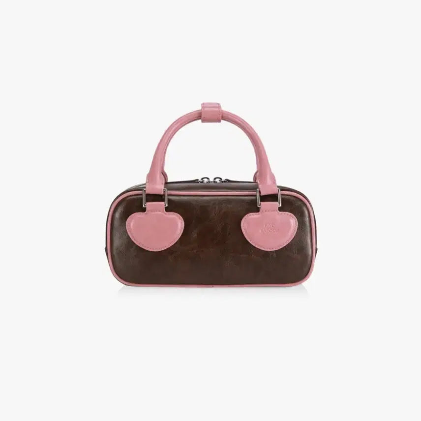 [SOLD OUT] 파인드 카푸어_하트 블록백 22 크링클드 (브라운 핑크)