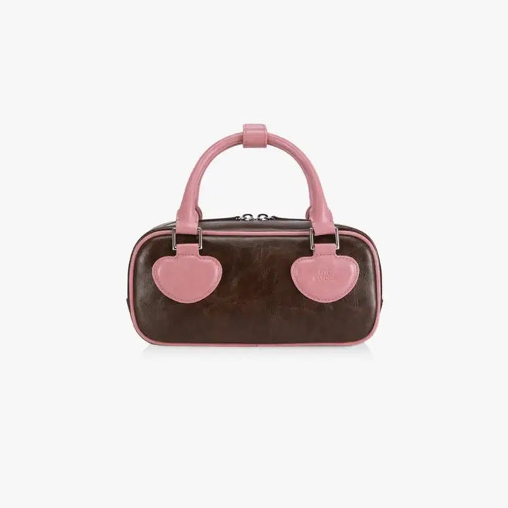 [SOLD OUT] 파인드 카푸어_하트 블록백 22 크링클드 (브라운 핑크)