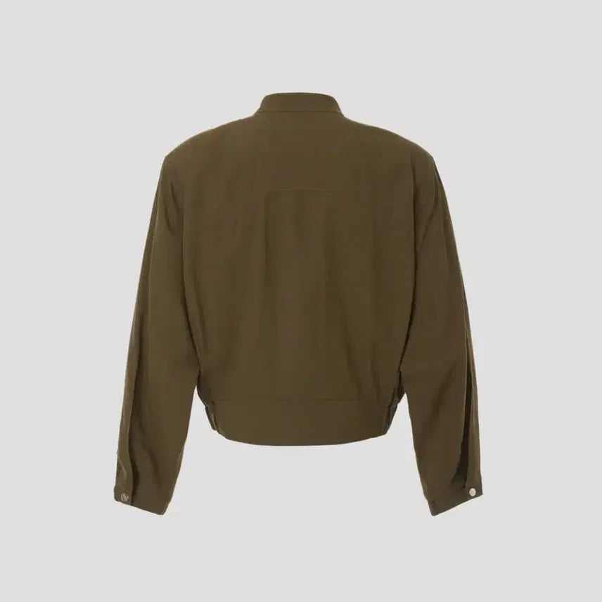 [BUNJANG] M Recto Viscose Bowling Jacket Khaki Brown / [M] 렉토 카소토 비스코스 보울링 점퍼 자켓 카키 브라운