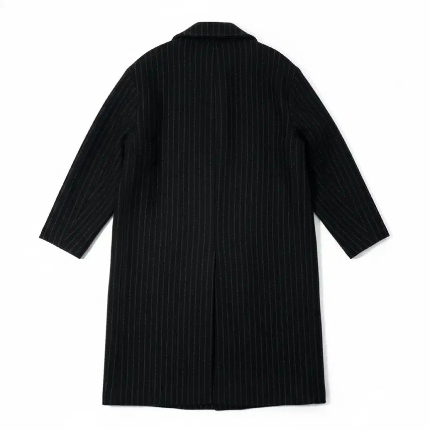 [BUNJANG] Youngonly Double-Breasted Pinstripe Long Coat / [L/85~95] Young only 더블브레스티드 핀스트라이프 롱 코트
