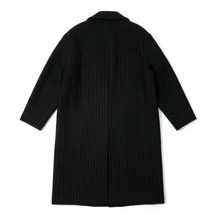 [BUNJANG] Youngonly Double-Breasted Pinstripe Long Coat / [L/85~95] Young only 더블브레스티드 핀스트라이프 롱 코트