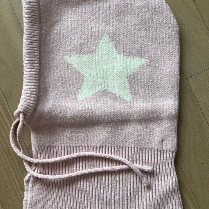 [BUNJANG] Leclow Star Balaclava White / 리끌로우 별모양 바라클라바 화이트