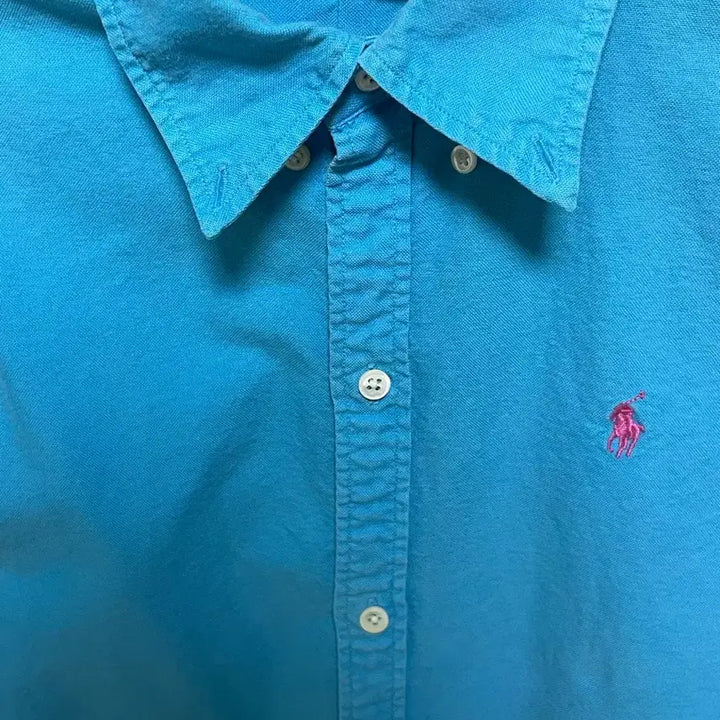 [BUNJANG] Polo Ralph Lauren Sky Blue Polo Shirt / (착샷있음!)핑크 하늘 폴로 셔츠 교신