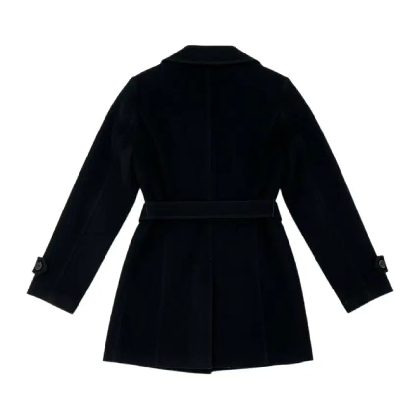 [BUNJANG] NaF NaF Belted Half Coat / [85/44~55] 나프나프 벨티드 하프 코트 블랙
