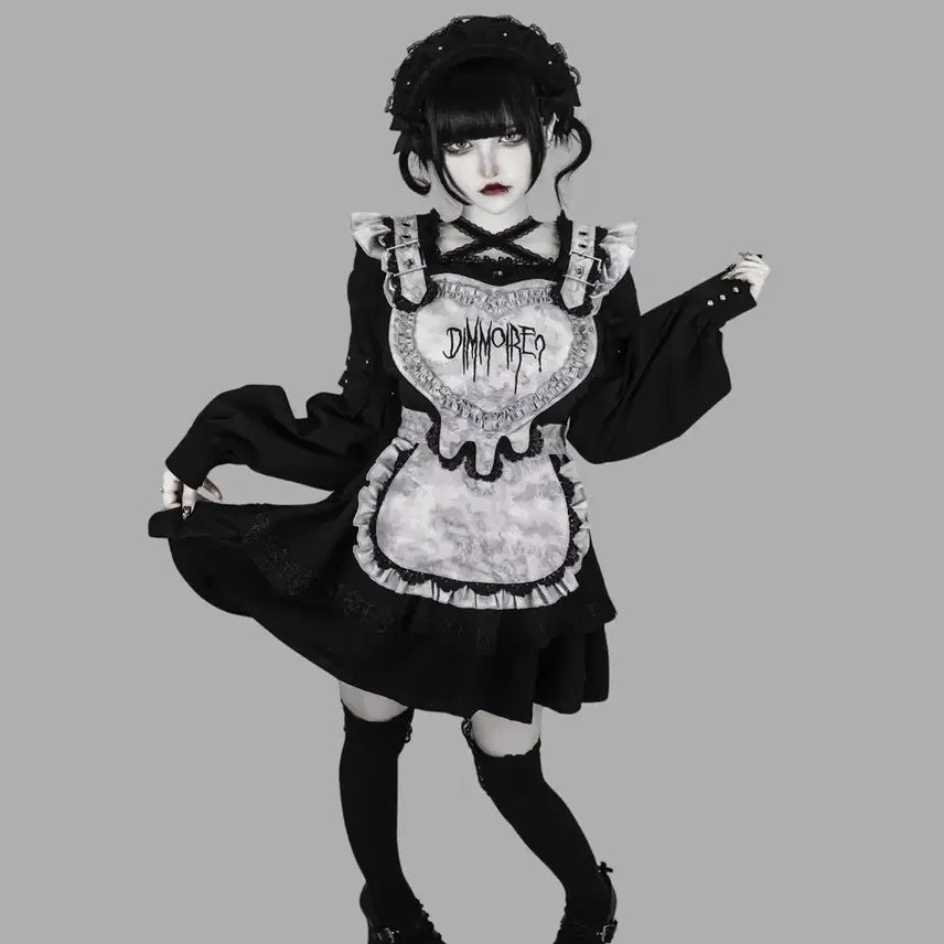 [BUNJANG] Dimmoire Drip Heart Made Set (M Size) / Dimmoire 딤모아르 Drip Heart 하트 메이드 셋업 M사이즈