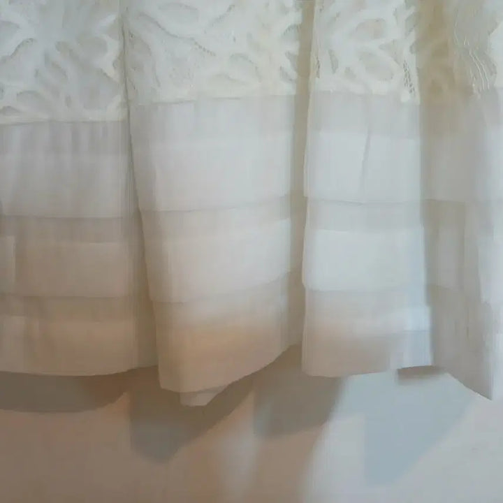 [BUNJANG] Lace Midi Dress / 셀프 웨딩 하객룩 레이스 드레스 홀복 체크 자카드 정장 원피스 데이트룩