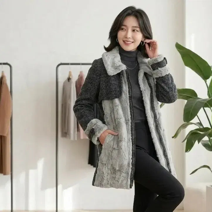 [BUNJANG] Plastic Island Winter Coat Women / 플라스틱 아일랜드 겨울코트 여자