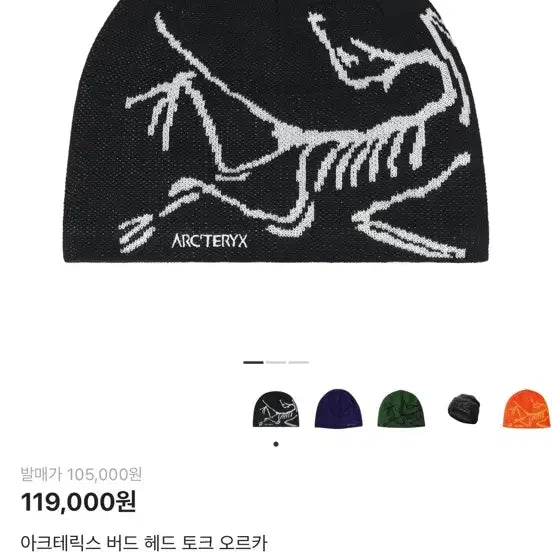 [BUNJANG] Arc'teryx Bird Head Talk Beanie / 아크테릭스 버드 헤드 토크 블랙 비니