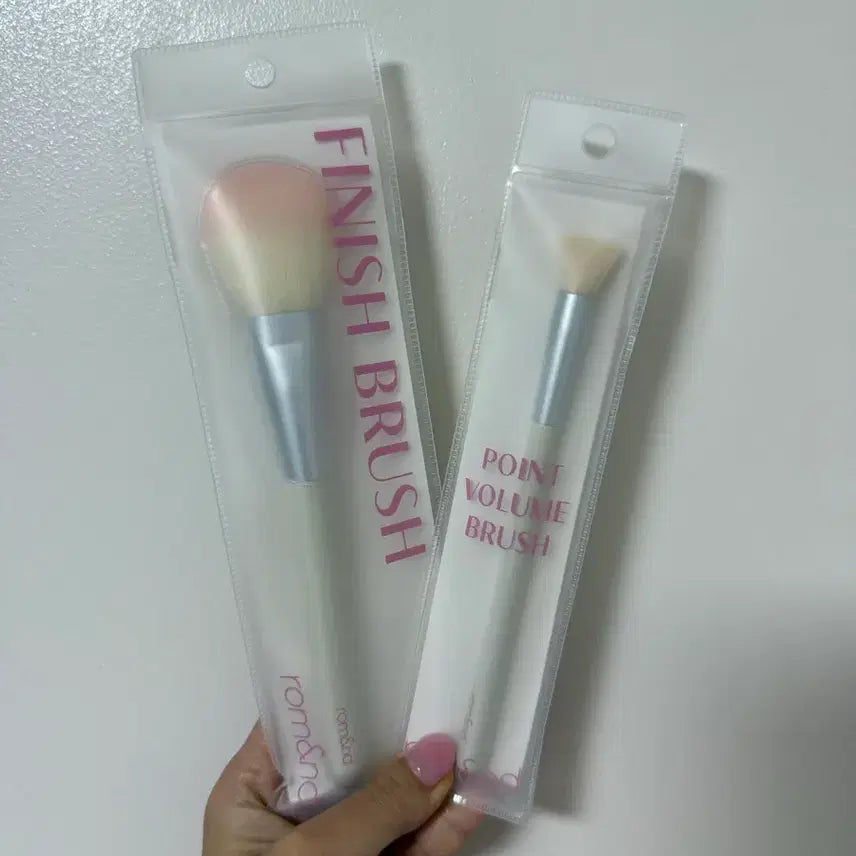 [BUNJANG] Rom&nd Point & Finish Brush Set / 롬앤 포인트 볼륨 브러쉬 & 피니시 브러쉬 세트(일괄)