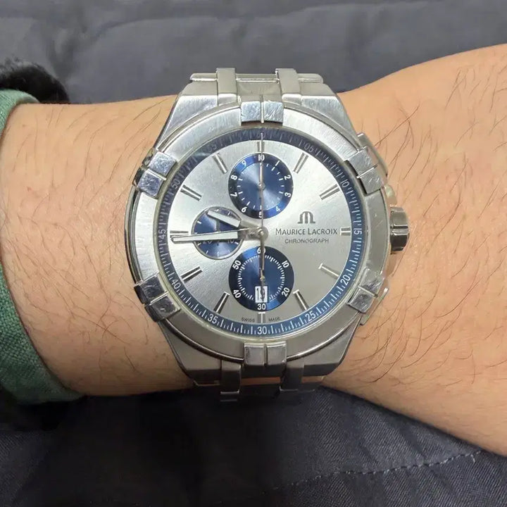 [BUNJANG] Maurice Lacroix AIKON Chronograph Quartz Watch / 모리스 라크로아 아이콘 크로노그래프 쿼츠 모델 판매합니다 실착 사진 추가