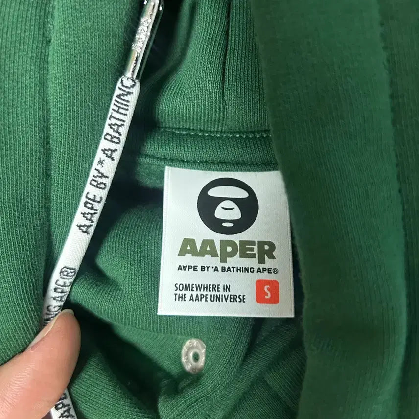 [BUNJANG] Ape Baseball Hood Jacket Green (S) / 에이프 베이스볼 후드 자켓 그린 (S)