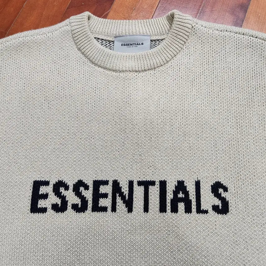 [BUNJANG] Fear of God Essentials Linen Knit Pullover / 피어오브갓 에센셜 니트 풀오버 스웨터 니트 리넨