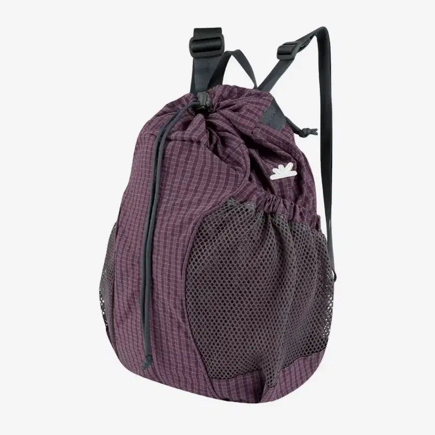 [BUNJANG] Sunlove Tour Backpack Purple Grid / 새상품) 썬러브 투어 짐색 퍼플 그리드
