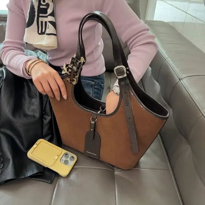 [BUNJANG] Cardinal Red Suede Doze Bag / 카디널레드 스웨이드 도즈백 (새상품)