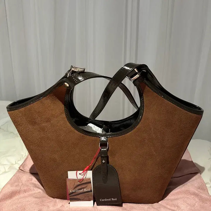 [BUNJANG] Cardinal Red Suede Doze Bag / 카디널레드 스웨이드 도즈백 (새상품)