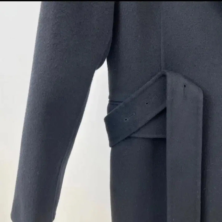 [BUNJANG] ELF Handmade Black Wool Double Long Coat / elf 엘프 핸드메이드 블랙 울 더블 롱코트