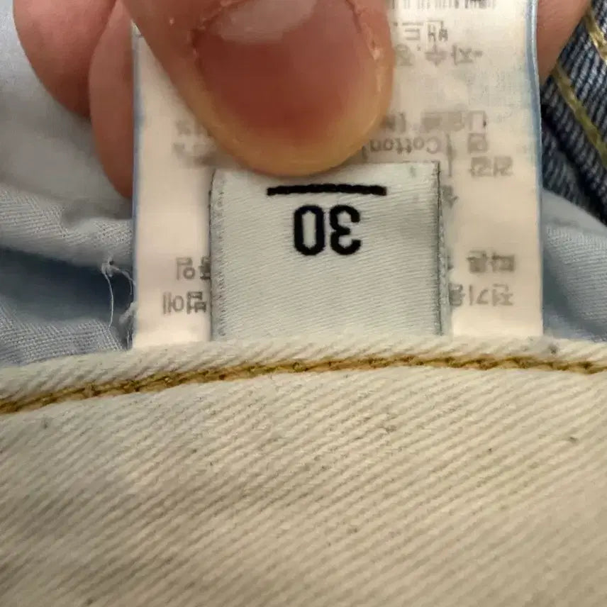 [BUNJANG] LEE Slim Straight Denim Pants (Indigo Medium) / 리(LEE) 슬림 스트레이트 데님팬츠 (인디고 미듐 색상)