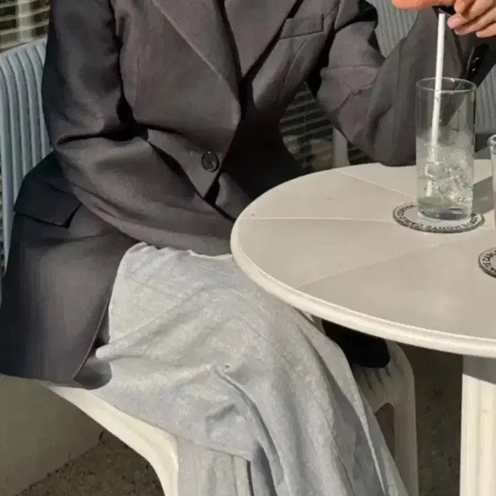 [BUNJANG] Luxury Ether Wool Silk Hourglass Jacket (Size M) / 럭셜 이더 울실크 아워글래스자켓 사이즈m