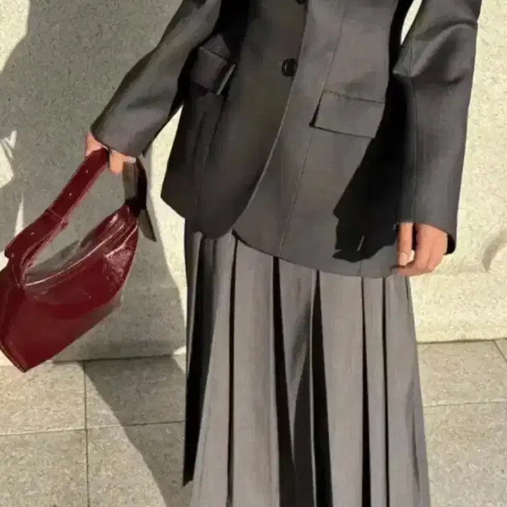 [BUNJANG] Luxury Ether Wool Silk Hourglass Jacket (Size M) / 럭셜 이더 울실크 아워글래스자켓 사이즈m