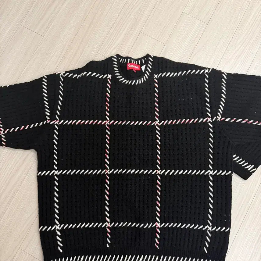 [BUNJANG] Supreme Black Knit Sweater / [M] 슈프림 블랙니트 (새상품)