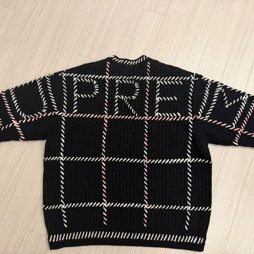 [BUNJANG] Supreme Black Knit Sweater / [M] 슈프림 블랙니트 (새상품)