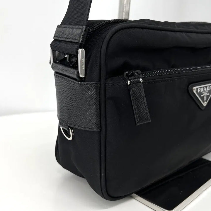 [BUNJANG] Prada Re-Nylon Pocket Crossbody Bag Black (1BC167) / [감정완료] 프라다 리나일론 포켓 크로스백 블랙 (1BC167)