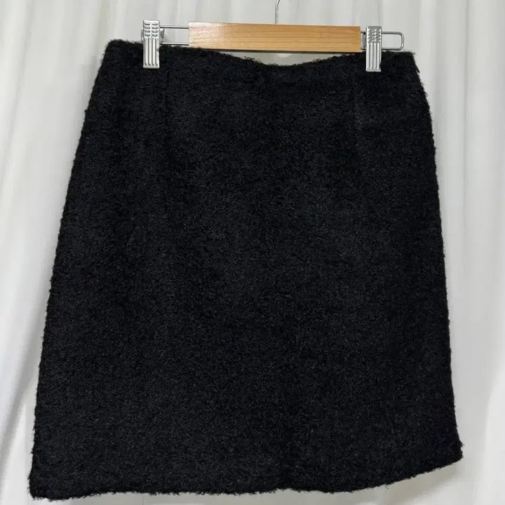 [BUNJANG] Black Boucle Mini Skirt / [새상품] 블랙 부클 뽀글이 미니스커트