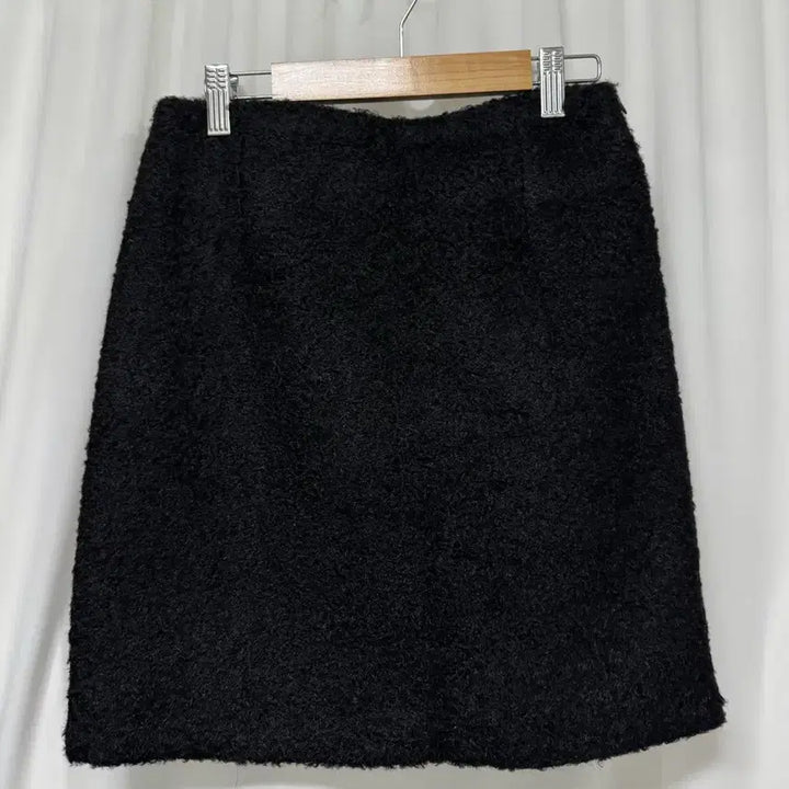 [BUNJANG] Black Boucle Mini Skirt / [새상품] 블랙 부클 뽀글이 미니스커트