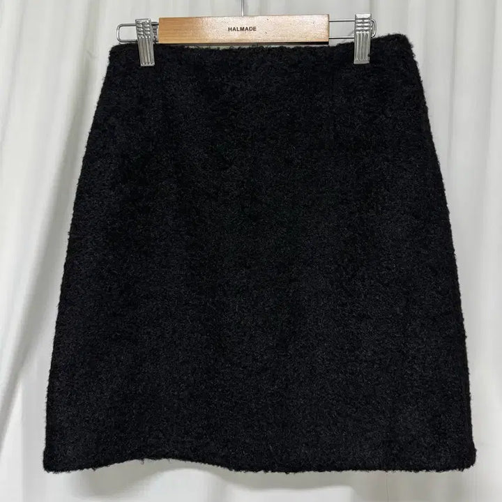 [BUNJANG] Black Boucle Mini Skirt / [새상품] 블랙 부클 뽀글이 미니스커트