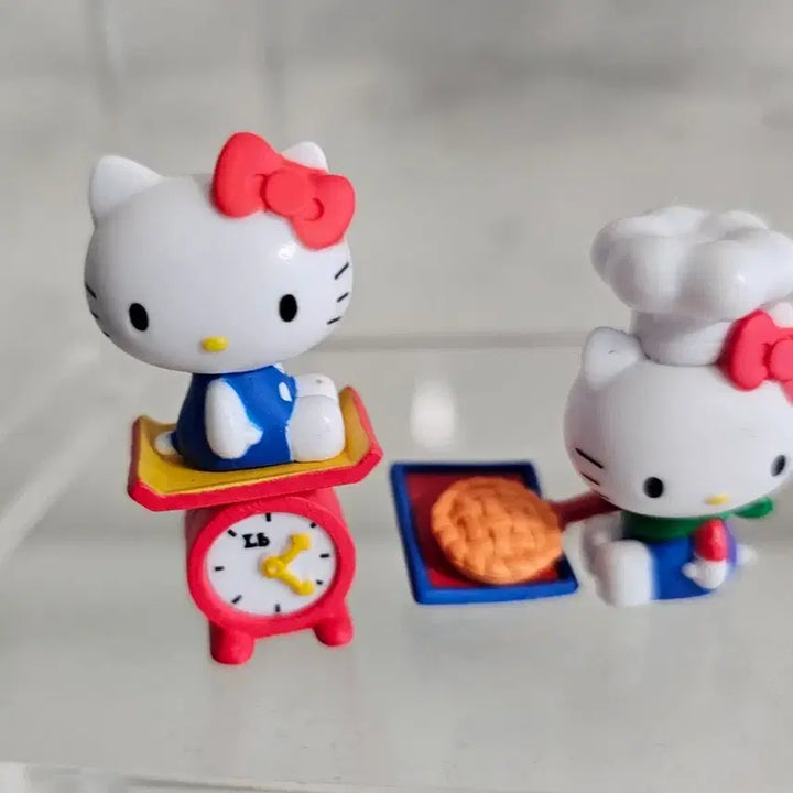 [BUNJANG] Hello Kitty Apple Cafe Figure Bundle Set / 헬로키티  아임헬로키티 애플카페 피규어4종일괄