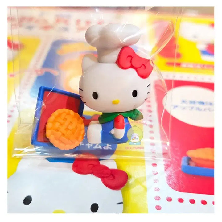 [BUNJANG] Hello Kitty Apple Cafe Figure Bundle Set / 헬로키티  아임헬로키티 애플카페 피규어4종일괄