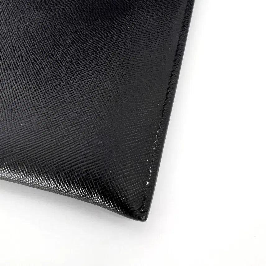 [BUNJANG] Prada Saffiano Triangle Logo Clutch Bag (2NH001) / [100% 정품] 프라다 사피아노 삼각로고 클러치백 블랙 (2NH001)