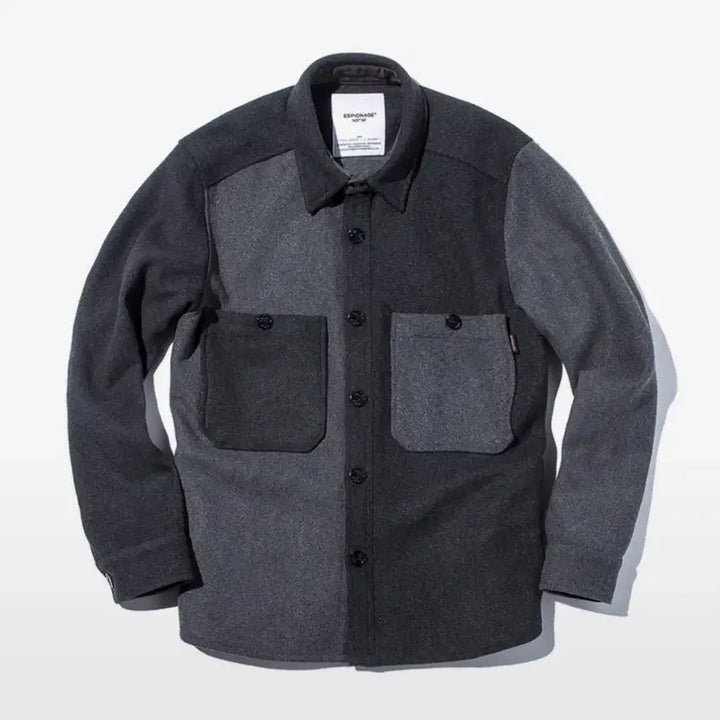 [BUNJANG] Espionage Wool CPO Shirt (Multi) - XL / [새상품] 에스피오나지 울 CPO셔츠 멀티 엑스라지