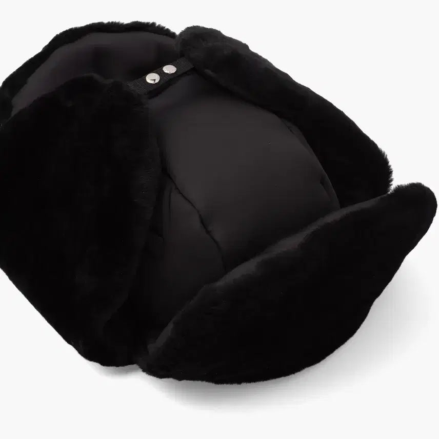 [BUNJANG] Prada Gabardine Shearling Trooper Hat L / 프라다 개버딘 시어링 트루퍼햇 모자 L