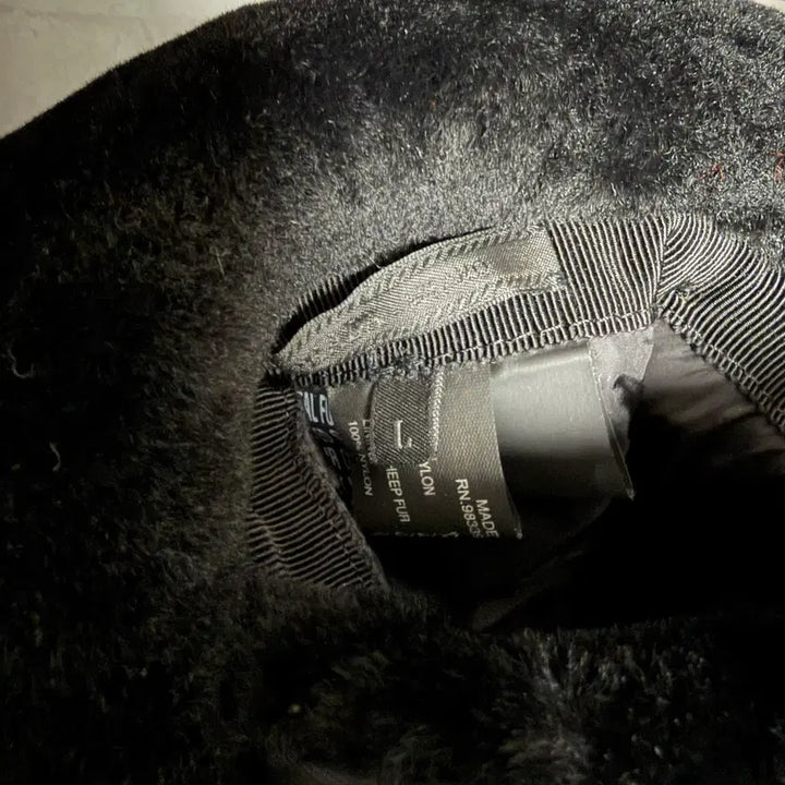 [BUNJANG] Prada Gabardine Shearling Trooper Hat L / 프라다 개버딘 시어링 트루퍼햇 모자 L