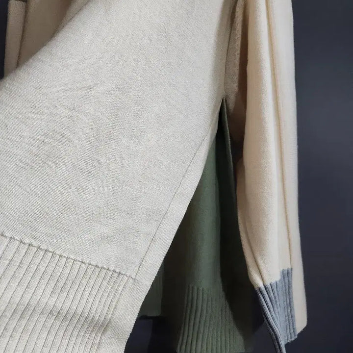 [BUNJANG] COS Turtleneck Knit Sweater / 코스 터틀넥 니트 그린/아이보리