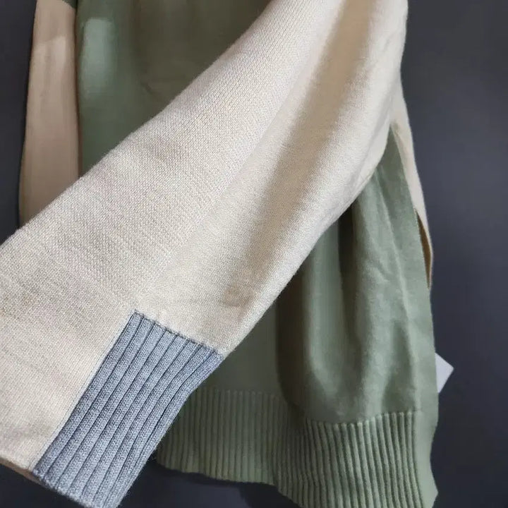 [BUNJANG] COS Turtleneck Knit Sweater / 코스 터틀넥 니트 그린/아이보리