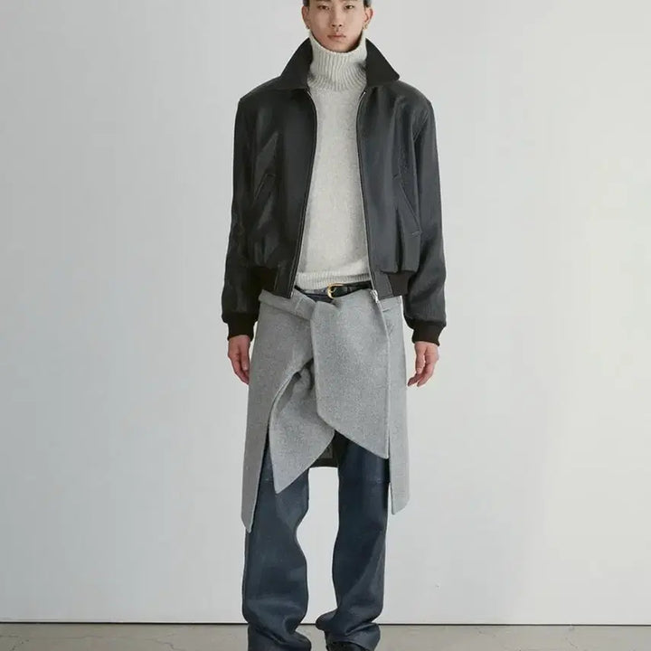 [BUNJANG] XL Recto Ben Shrunken Lamb Leather Jacket Dark Brown / [XL] 렉토 벤 슈렁큰 램 레더 가죽 자켓 다크 브라운