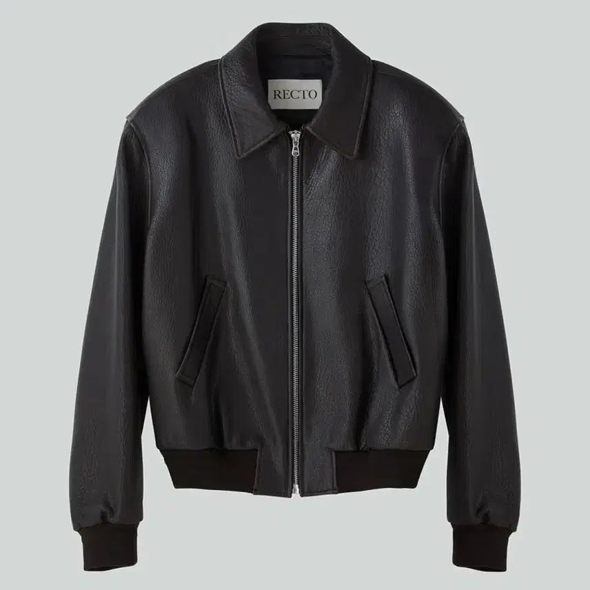 [BUNJANG] XL Recto Ben Shrunken Lamb Leather Jacket Dark Brown / [XL] 렉토 벤 슈렁큰 램 레더 가죽 자켓 다크 브라운