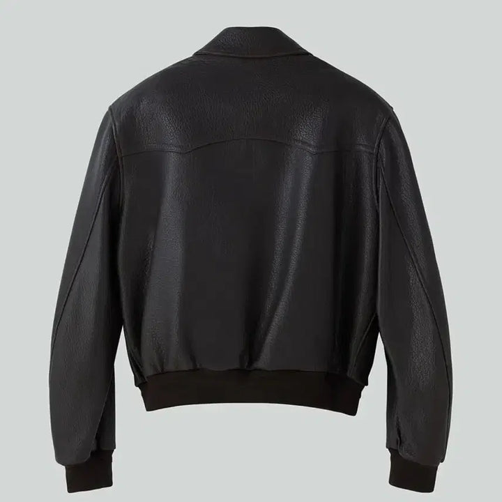 [BUNJANG] XL Recto Ben Shrunken Lamb Leather Jacket Dark Brown / [XL] 렉토 벤 슈렁큰 램 레더 가죽 자켓 다크 브라운