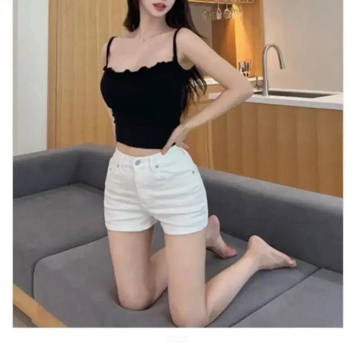 [BUNJANG] Kinda Me Hip Pad Shorts Ivory / 카인다미 골반뽕 반바지 백아이보리