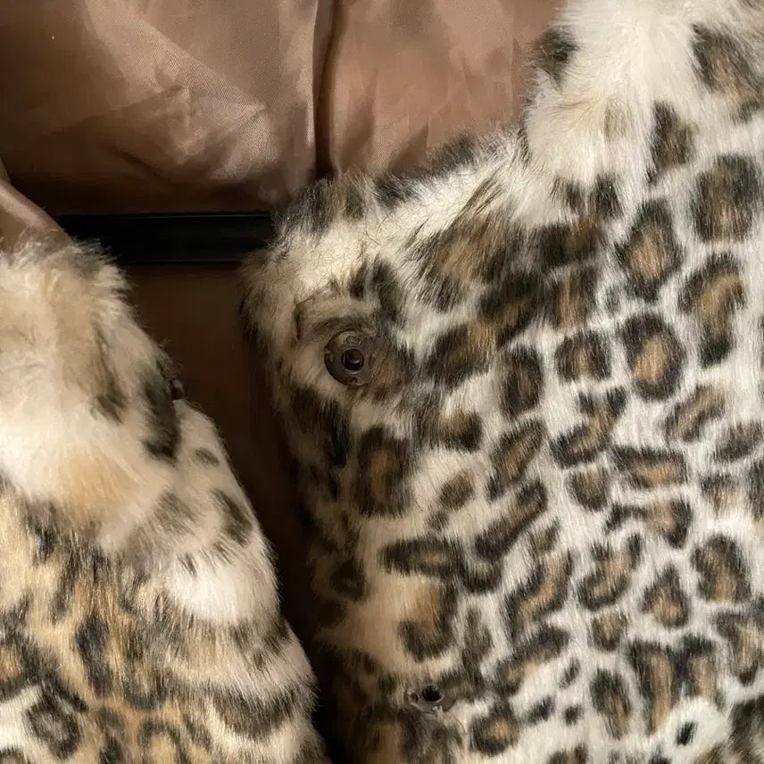 [BUNJANG] ZARA Leopard Fur Coat Jacket / 자라 레오파드 퍼 코트 재킷