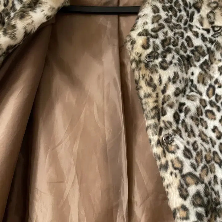 [BUNJANG] ZARA Leopard Fur Coat Jacket / 자라 레오파드 퍼 코트 재킷