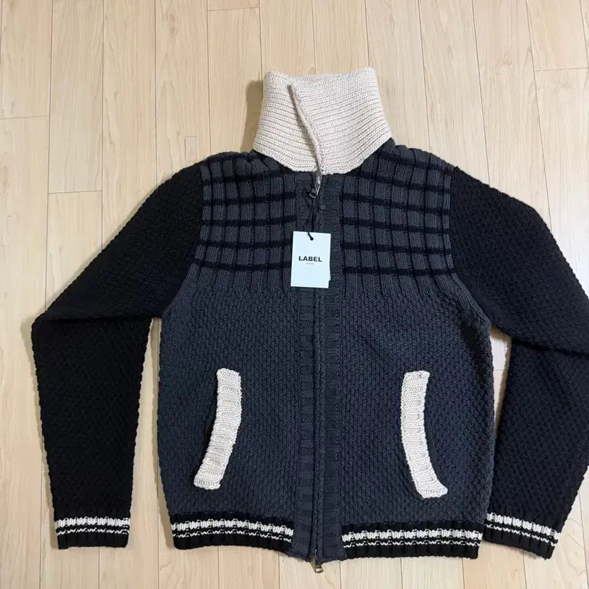 [BUNJANG] Label Archive Knit Zip-up / 라벨아카이브 니트집업 2