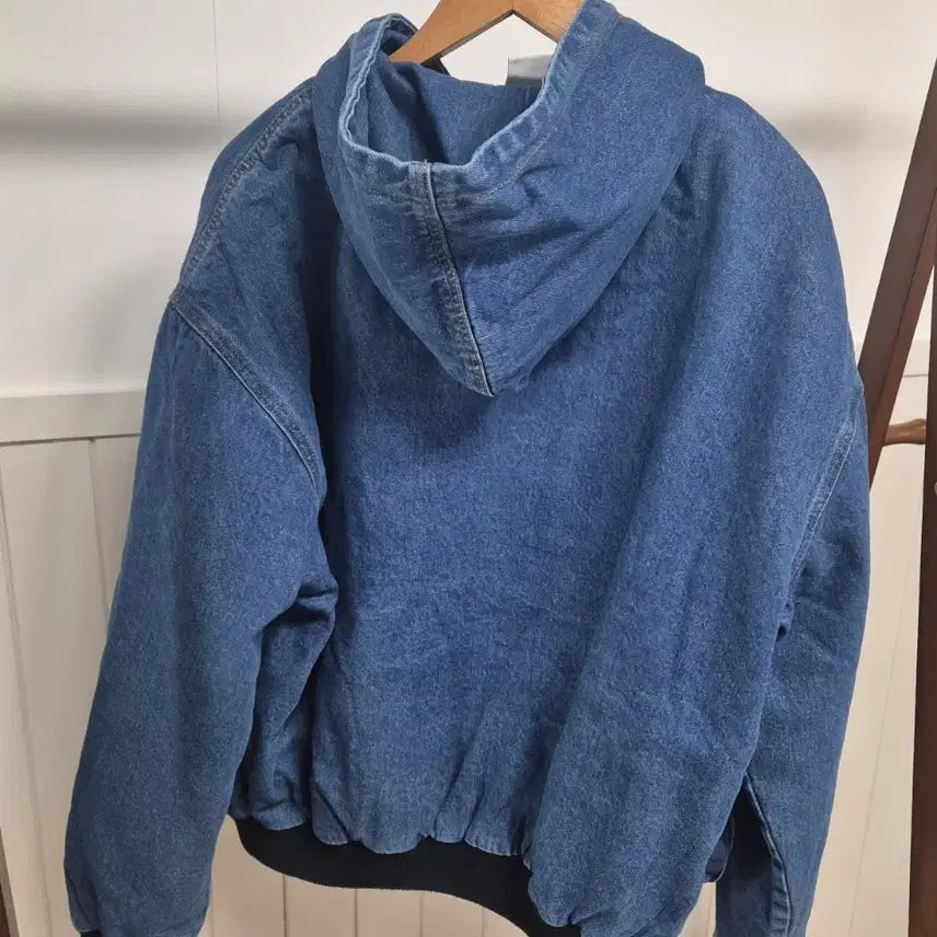 [BUNJANG] Unisex Retro Quilted Denim Jacket / 레트로 누빔 후드청자켓 새상품(남녀공용)